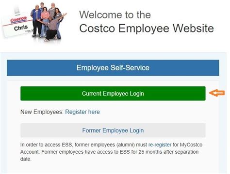 The link is there. . Costcocom employee ess